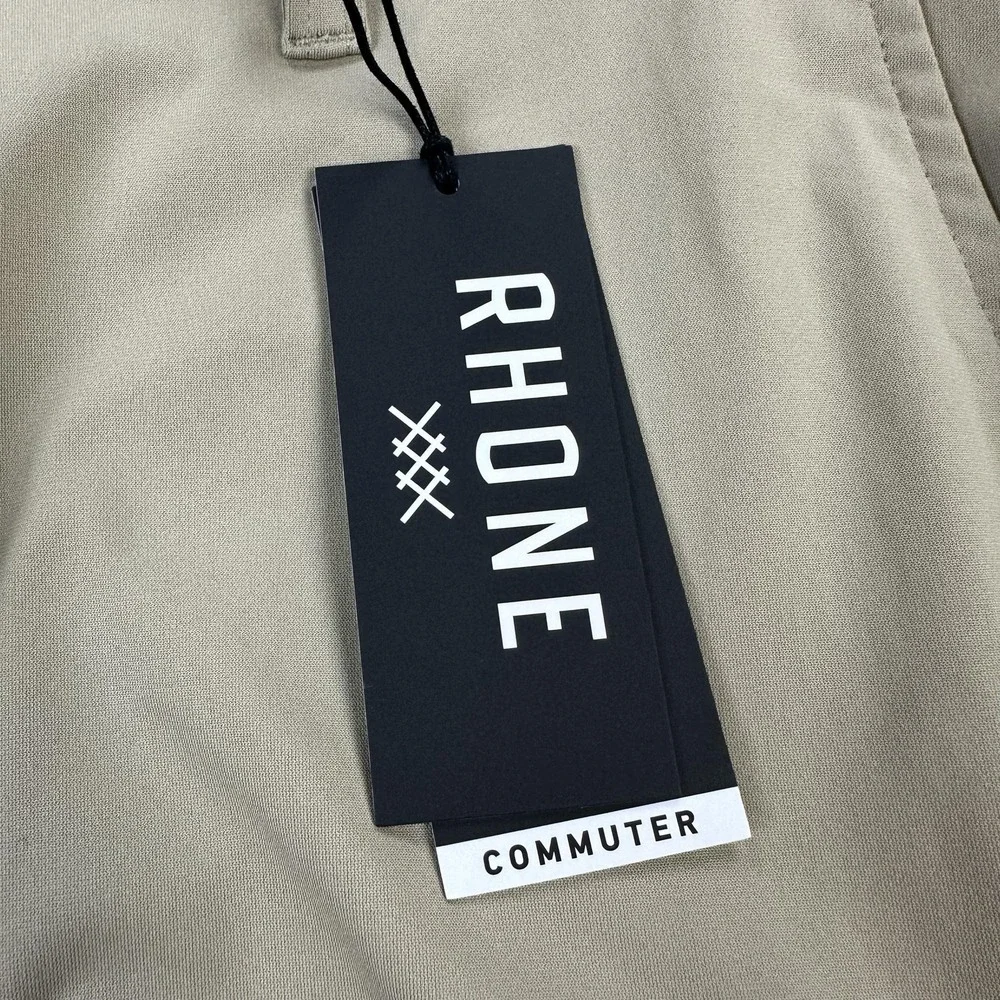 Rhone Commuter Pant Skinny Mens 35x32 Khaki Flex-Knit Ultra Slim Fit New